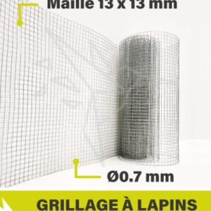 GRIL SOUDE GALVA H1MX5M CARRE 13MM - POULAILLE