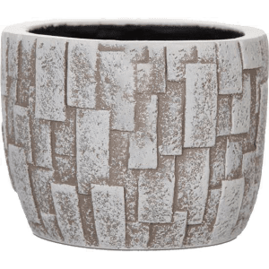 POT BOULE STONE 17X15 IVOIRE - CAP