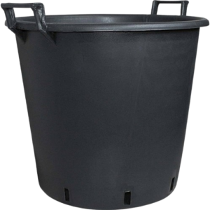 CONTENEUR 110L POIGNEES PE NOIR - SOP