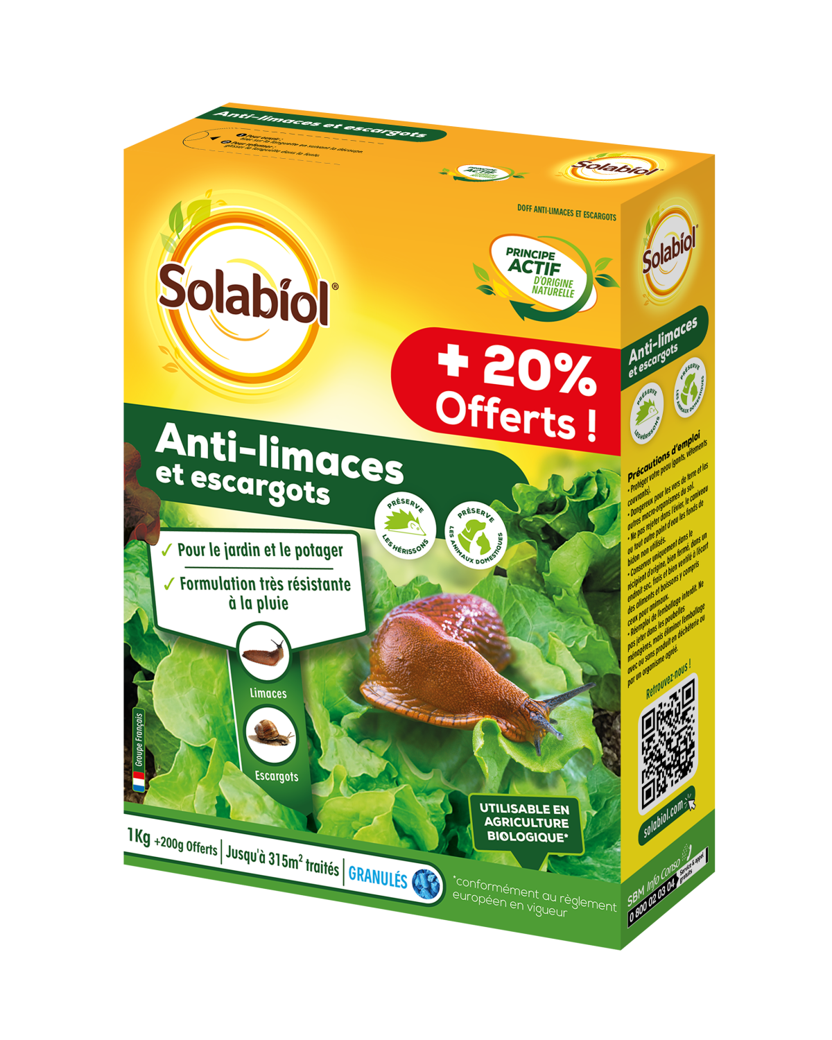 ANTI-LIMACES 1.2KG - 263M² SBM