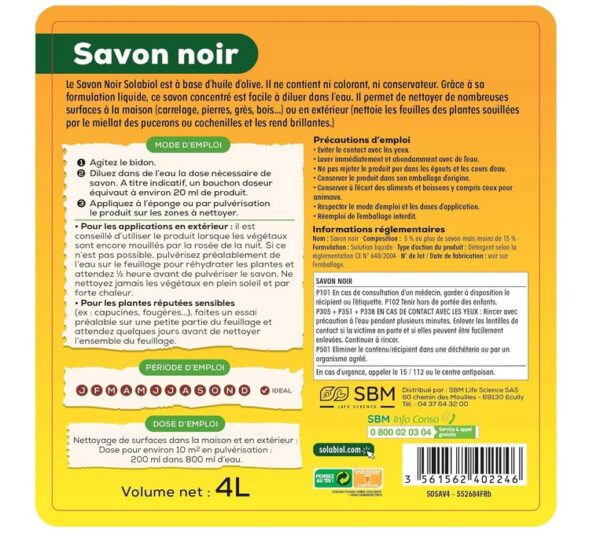 SAVON NOIR 1L - SBM - 3664715059257 – Image 2