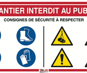 PANNEAU DE CHANTIER 10 EN 1