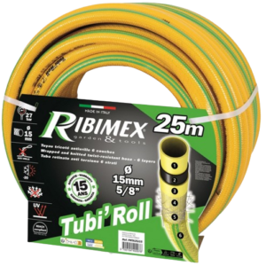 TUYAU D&apos;ARROSAGE 25M D15MM JNE ANTIVRILLE TUBIROLL