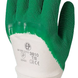 GANTS T9 MANUT/JARDIN LATEX CREPE VERT - EUR