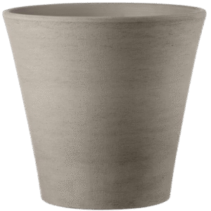POT CONE 49CM - 48.6L PRIMITIVO GRIS GRAFITE