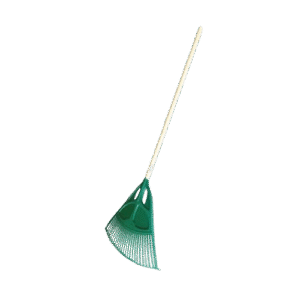 RATEAU GAZON PLASTIQUE VERT + MANCHE - MOR