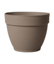 VASE NINFEA R 26CM - 7.5L TAUPE - DER