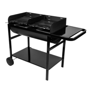 JUMBO BBQ ACIER 85.5X47.5CM 2 FOYERS