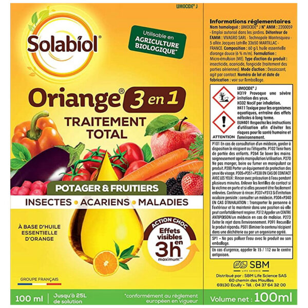 TRAITEMENT TOTAL ORIANGE 3/1 POT. 100ML - SBM – Image 3