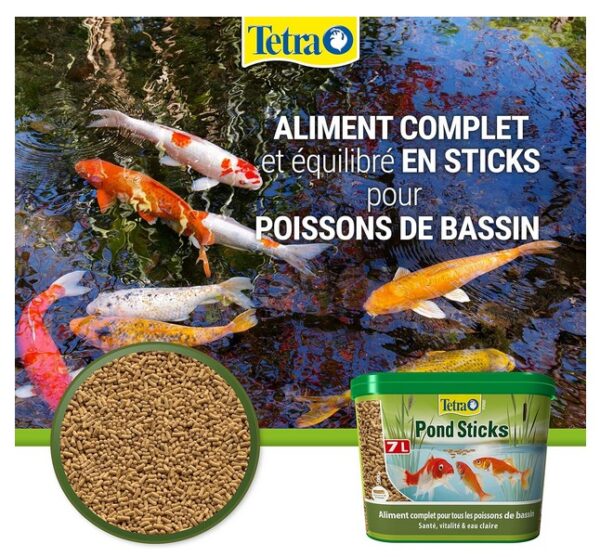 FISH TETRA 7L POND STICKS BARIL – Image 2