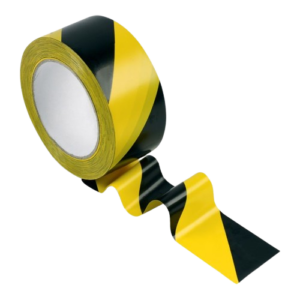 RUBAN ADHESIF NOIR/JAUNE 5CM*33M - SOD650