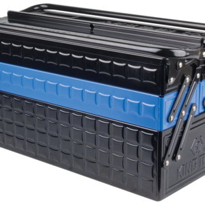 CAISSE OUTILS 5CASES NOIR/BLEU 53*22*26CM VIDE